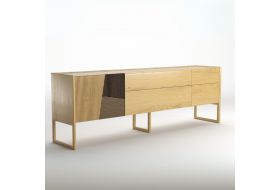 Duża Komoda Enkel o długości 240 cm, dębowa do salonu lub sypialni