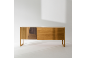 Komoda Enkel dębowa na nóżkach do sypialni lub salonu