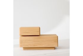 Stolik nocny Bright z gniazdkiem lewy