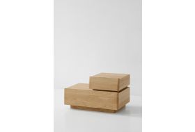 Stolik nocny Bright z organizerem lewy