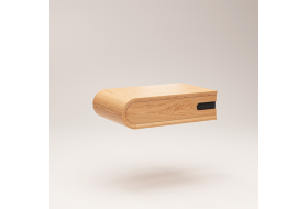 Stolik nocny powieszany Modesta dąb, dębowa szafka nocna z szufladą podwieszana do ściany