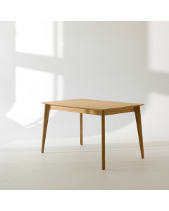 Stół Enkel rozkładany dębowy z litego drewna 130 cm