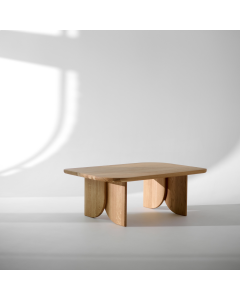 Stolik Delien prostokątny 90x60 kawowy stolik do salonu z litego drewna dębowy
