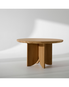 Stolik Delien okrągły 70 cm średnica dębowy stolik kawowy