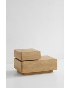 Stolik nocny Bright z organizerem prawy