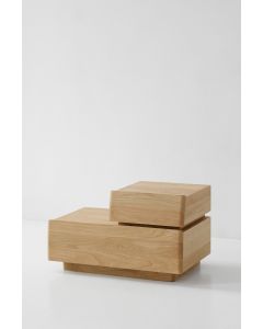 Stolik nocny Bright z organizerem lewy