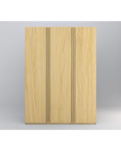 Dębowa szafa 3 drzwiowa z szufladami i półkami Modesta