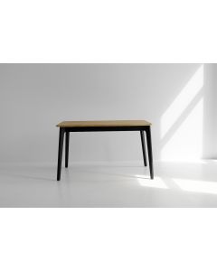 Stół Narli dębowy blat czarne nogi rozkładany