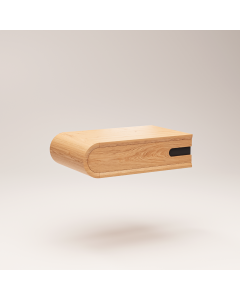 Stolik nocny powieszany Modesta dąb, dębowa szafka nocna z szufladą podwieszana do ściany