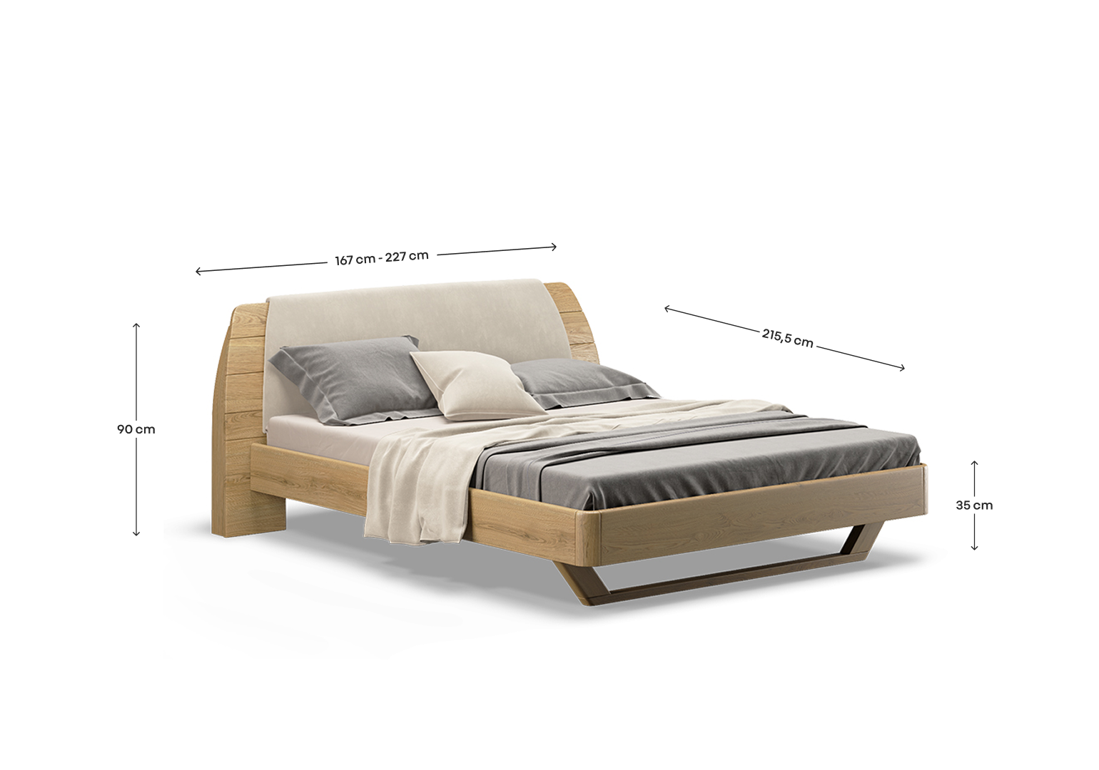 Łóżko Light wymiary