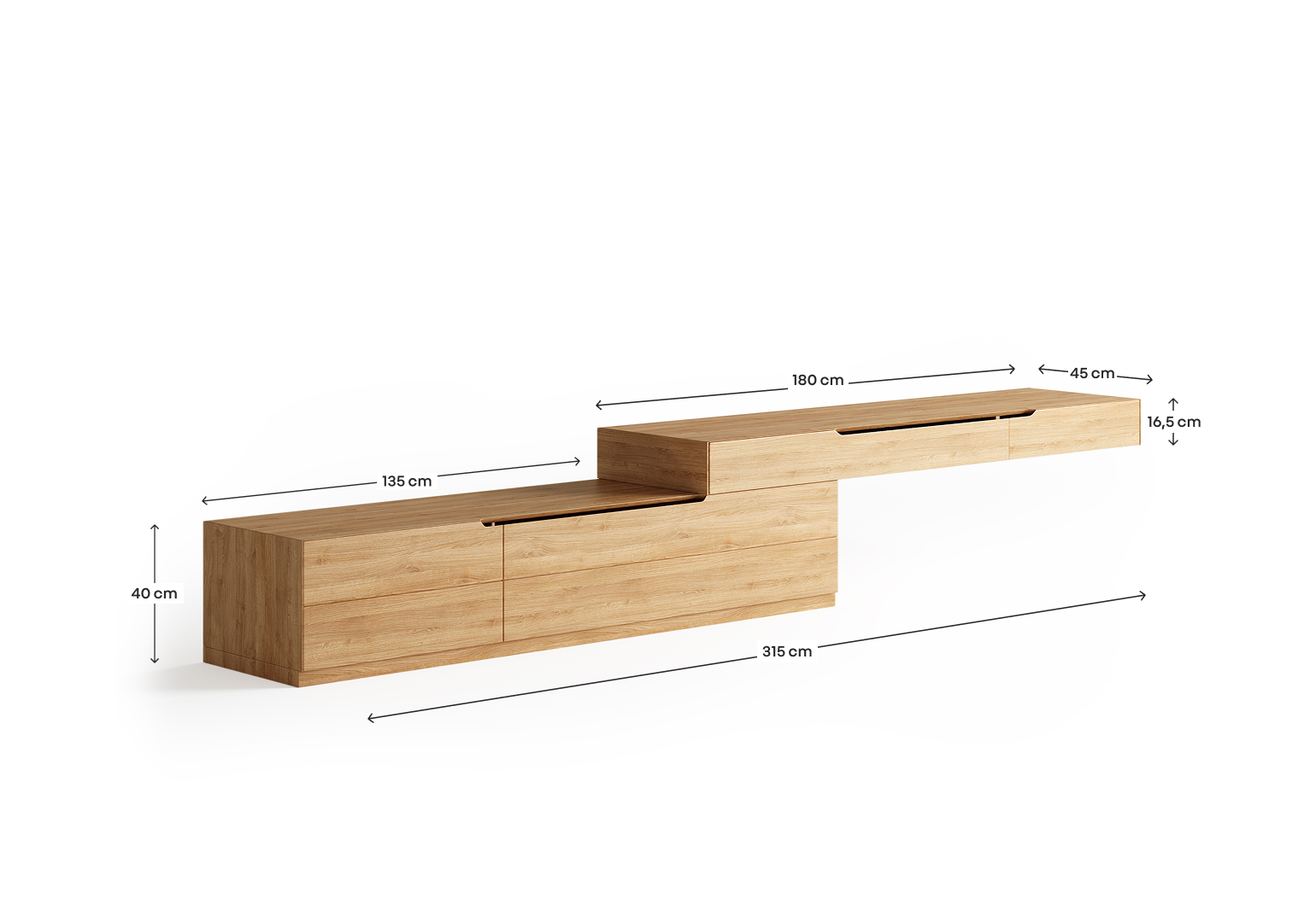 Szafka RTV Kombinowana wymiary