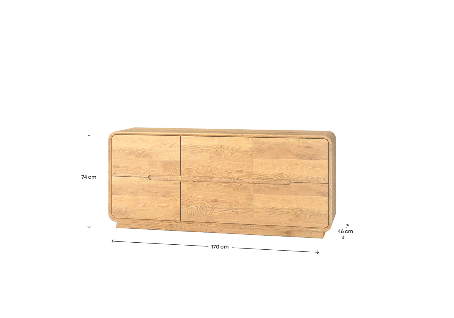 Komoda Modesta z 6 szufladami